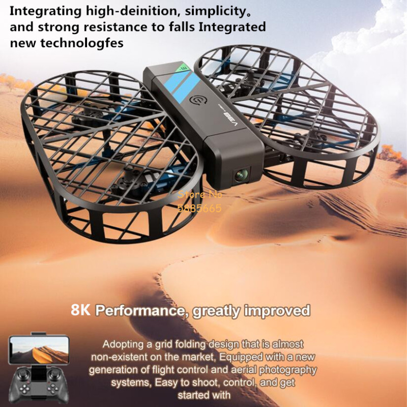 Drone Ae Rc - กล้อง 8K HD 360 ° การป้องกัน
