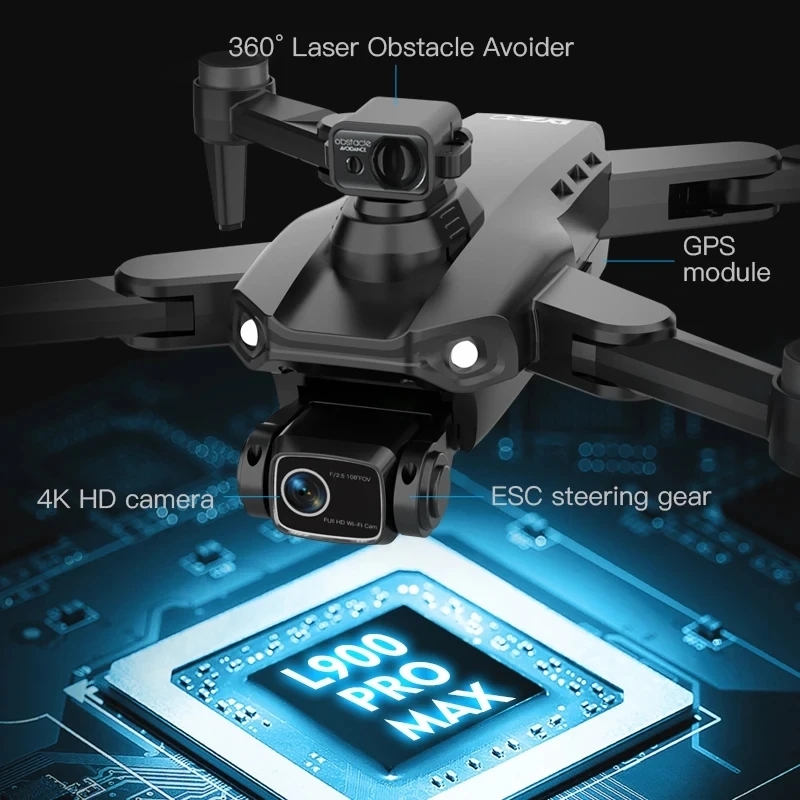 L900 Pro MAX GPS โดรน 4K Profe - Drone Ae Rc บทวิจารณ์และราคา